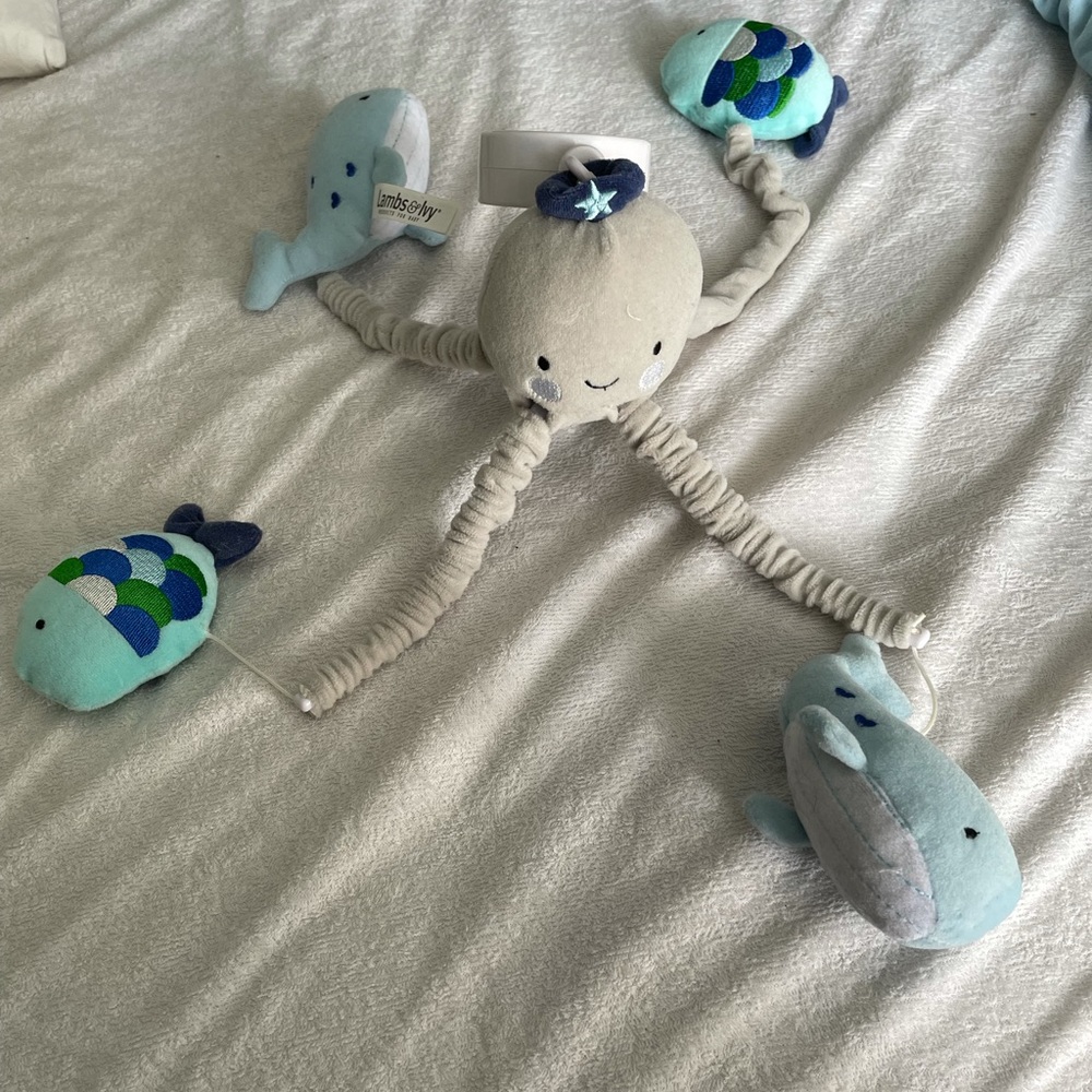 Sea Creature Themed Baby Crib Mobile